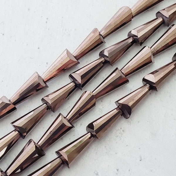 Glass Cone Beads Etsy