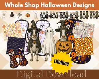 Whole Shop Halloween PNG, Halloween Doodle, Halloween PNG, Sublimation PNG, Halloween Clip Art | Halloween-Buchstaben