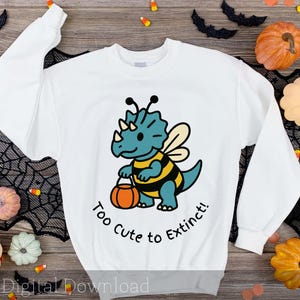 Fun Triceratops Halloween, Dinosaur Costume, Halloween PNG, Sublimation PNG, Halloween Clip Art
