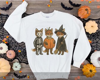 Baby Fuchs Halloween PNG, Halloween, Baby Fuchs Kostüm, Halloween PNG, Sublimation PNG, Halloween Clip Art