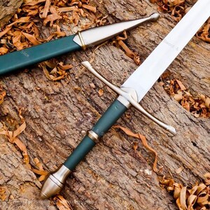 Espada de Aragorn de Strider Vaina de madera ESDLA Narsil El Señor de los Anillos Réplica Fantasía Cosplay ESDLA Regalos del Día del Padre Regalo de disfraz Navidad