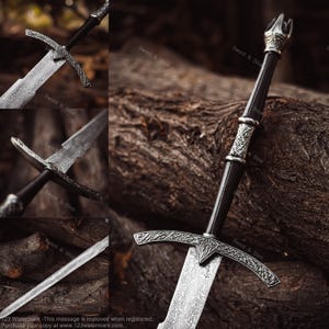 Espada del Rey Brujo de Angmar El Señor de los Anillos Réplica de Nazgul Disfraz de Dama Elfa Regalo Único para el Día de San Valentín Espadas de LOTR Regalos para novias