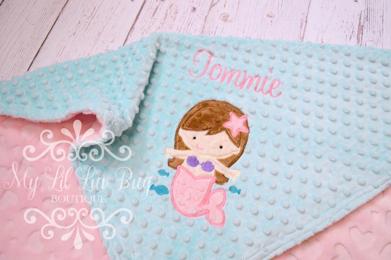 Personalized Baby Blanket Ocean Mermaid Sea Baby Blanket - Etsy