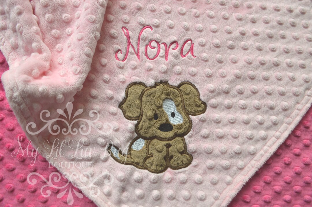 Personalized Baby Blanket Dog Baby Blanket Blanket Puppy Etsy