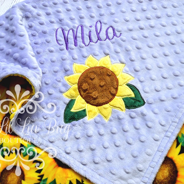 Sunflower Baby Blanket Etsy