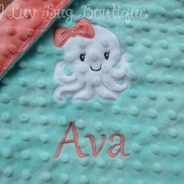 Octopus Blanket Etsy