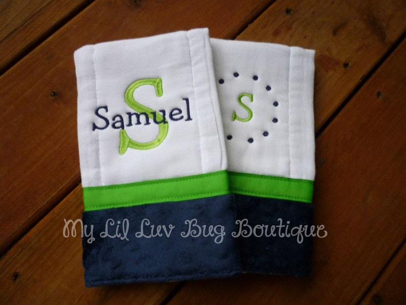 Personalized Burp Cloths Boy Baby Burp Cloths Prefold Etsy