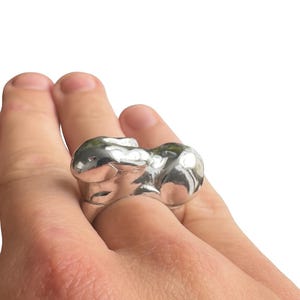 Sterling Silver Bunny Ring