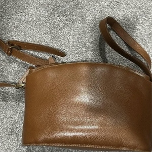 Vintage Coach Madison Chapin Leather Shoulder Crossbody Bag Made In Italy 1990s