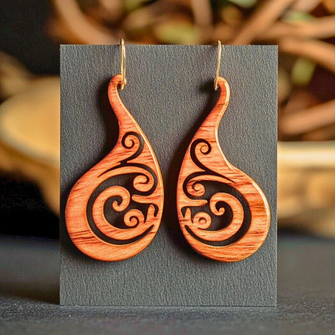 Earring Design Rounded Layered Rounded Earring SVG: Western Design, Laser Cut (digital ...