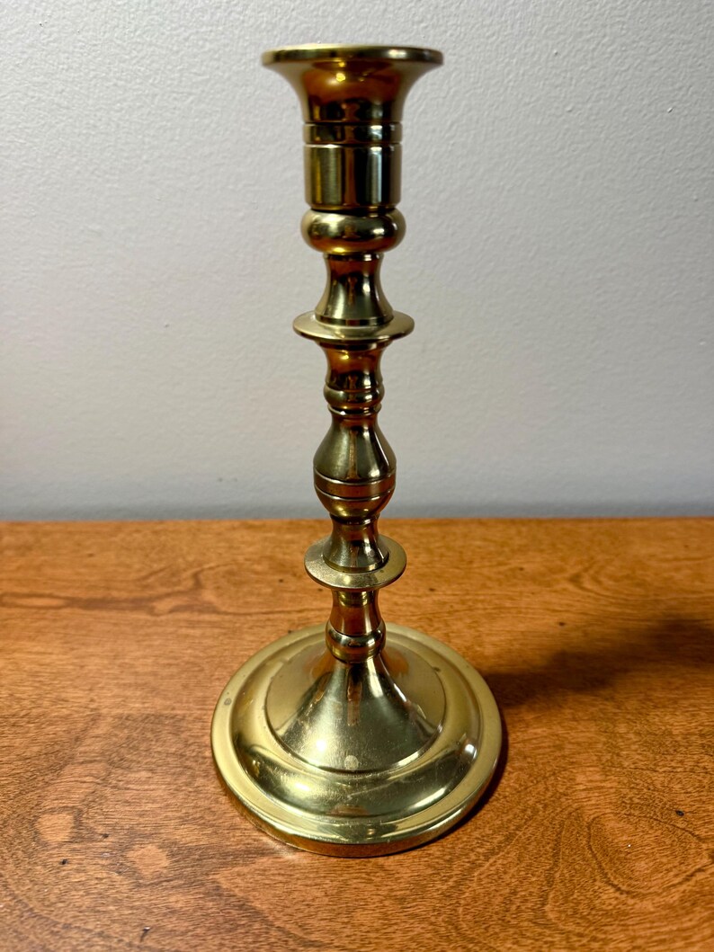 Your Choice- Vintage Brass Candlestick | Solid Brass Candle Holder | Classic Traditional Home Decor image 9