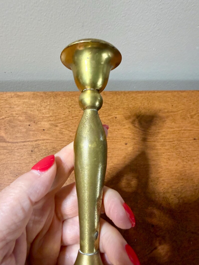 Your Choice- Vintage Brass Candlestick | Solid Brass Candle Holder | Classic Traditional Home Decor image 14