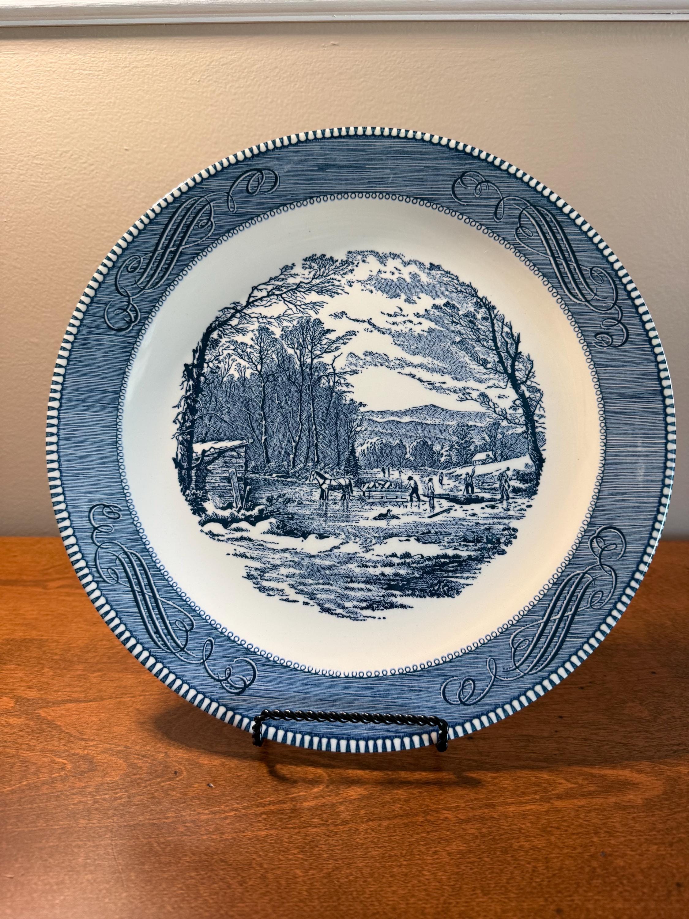 Winter Scene Plates - Etsy