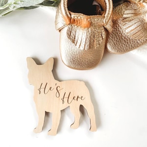 Dog Themed Baby Monthly Milestone Markers, Puppy Photo Props for Baby Pictures, Wooden Baby Keepsake, Baby Shower Gift for Dog Lovers