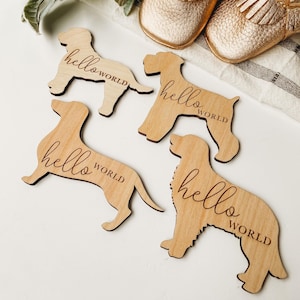 Dog Nursery Monthly Milestone Cards | Baby Shower Gift for Dog Mom | Custom Newborn Baby Gift for Dog Lover | Dog Baby Milestone Markers