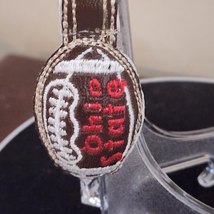 Embroidered Stuffed Ohio State Football Key Chains