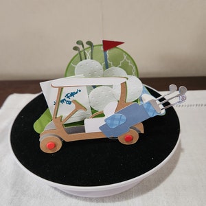 Delightful Golf Cart Father&#39;s Day Box Card