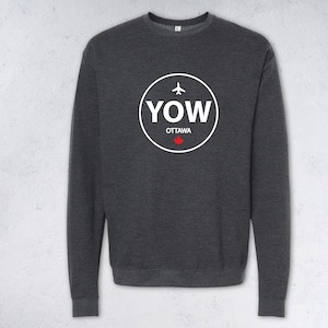 YOW OTTAWA AIRPORT Code à capuche ou sweat-shirt à capuche | Voyage dans la capitale | Macdonald-Cartier | Feuille d'érable canadienne | Voyage Ontario unisexe