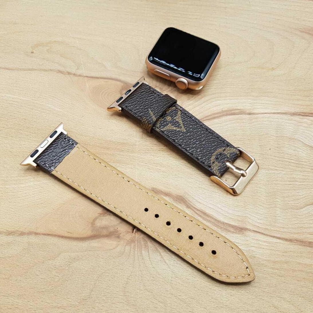 Louis Vuitton Rare Monogram Leather Watch Band Louis Vuitton Rare Monogram Leather Watch Band main image 3