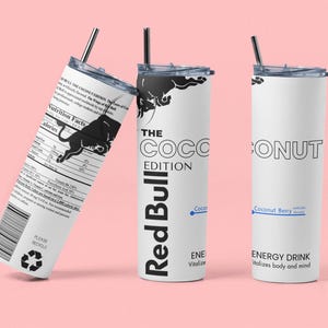 Red Bull Energy drink WHITE Coconut Berry edition 20oz tumbler