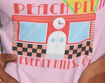 Peach Pit shirt 90s Vintage Beverly Hills 90210 Retro Vibe