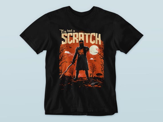 Monty Python Black Knight TShirt, Adult Humor, British