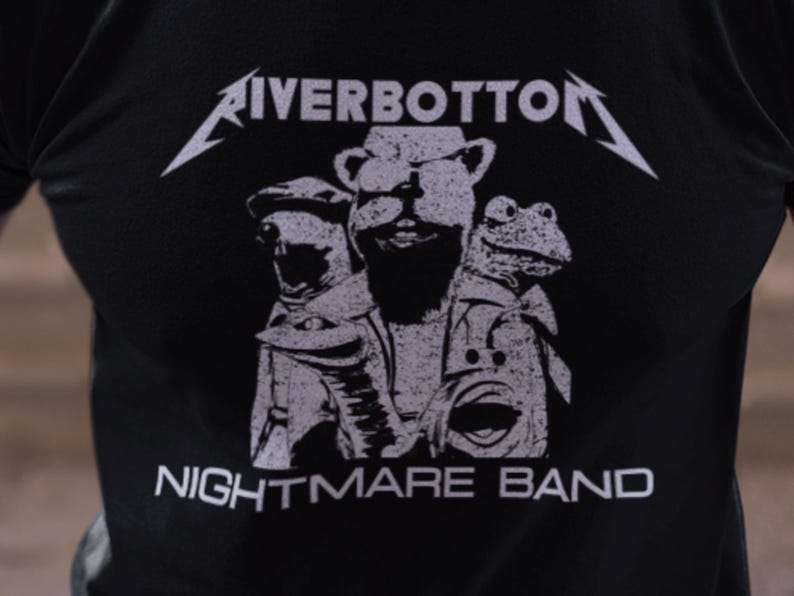 Riverbottom Nightmare Band Tshirt Emmet Otter Retro Pop Culture