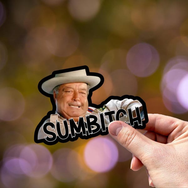 Sumbitch: Adult Vinyl Stickers - Smokey and the Bandit