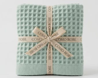 Waffle Cotton Towel Set: Turkish Bath & Spa Towel