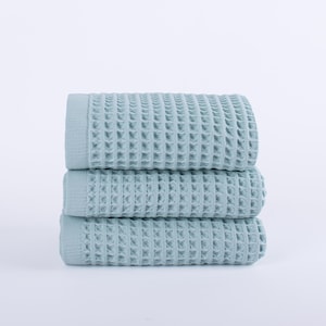 Waffle Weave Turkish Cotton Towel Set: Soft & Absorbent OEKO-TEX Certified