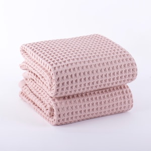 Turkish Waffle Weave Cotton Towel: Soft Absorbent Bath, Beach, Spa