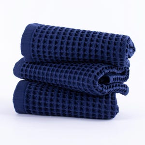 Waffle Weave Turkish Cotton Towel Set: Soft & Absorbent Spa Towels, Housewarming Gifts