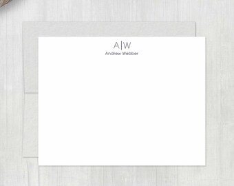 initial stationary etsy