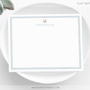 Personalized Stationery • Good Sport FLAT • Baseball Note Cards • Personalized Stationary • Custom Thank You • Baseball Thank You Cards