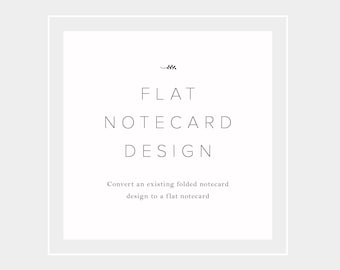 FLAT Note Card Design