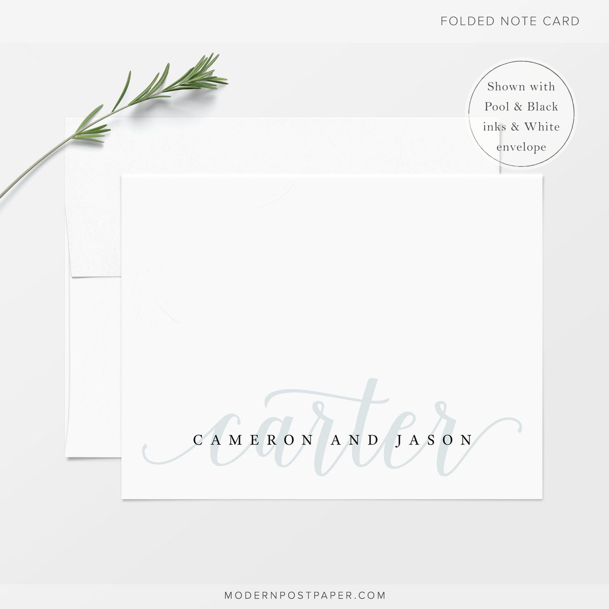 Personalized Stationery • Couples Script FORMAL • Folded Note Cards With Envelopes • Personalized Stationary • Wedding Thank You • Newlyweds - Etsy