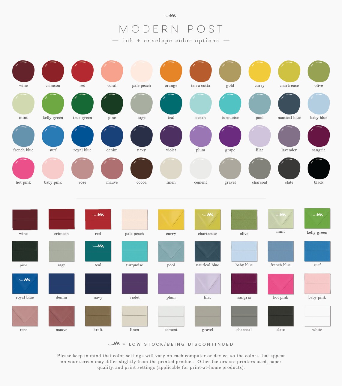 Personalized Note Cards Set | Divided Initials | Flat Notecards With ...
