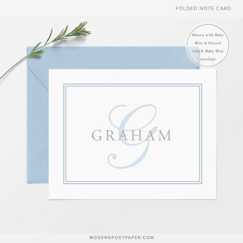 Personalized Stationery Family Classic Folded Note Cards - Etsy