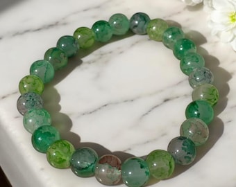 Colorful Glass Bead Bracelet