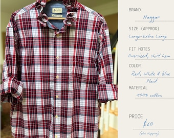 Chemise boutonnée Ralph Lauren revisitée avec col à volants Vêtements recyclés Style preppy Tenues décontractées