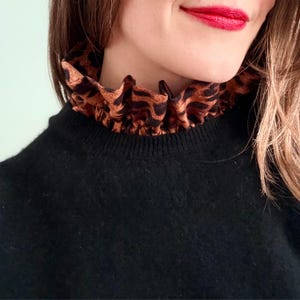 Detachable Ruffle Collar Removable Neck Piece Vintage Style Accessory Gingham Cottagecore Fashion