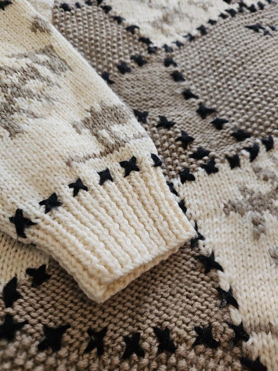 Vintage 100% Wool Turtleneck Sweater Womens Mediu… - image 4