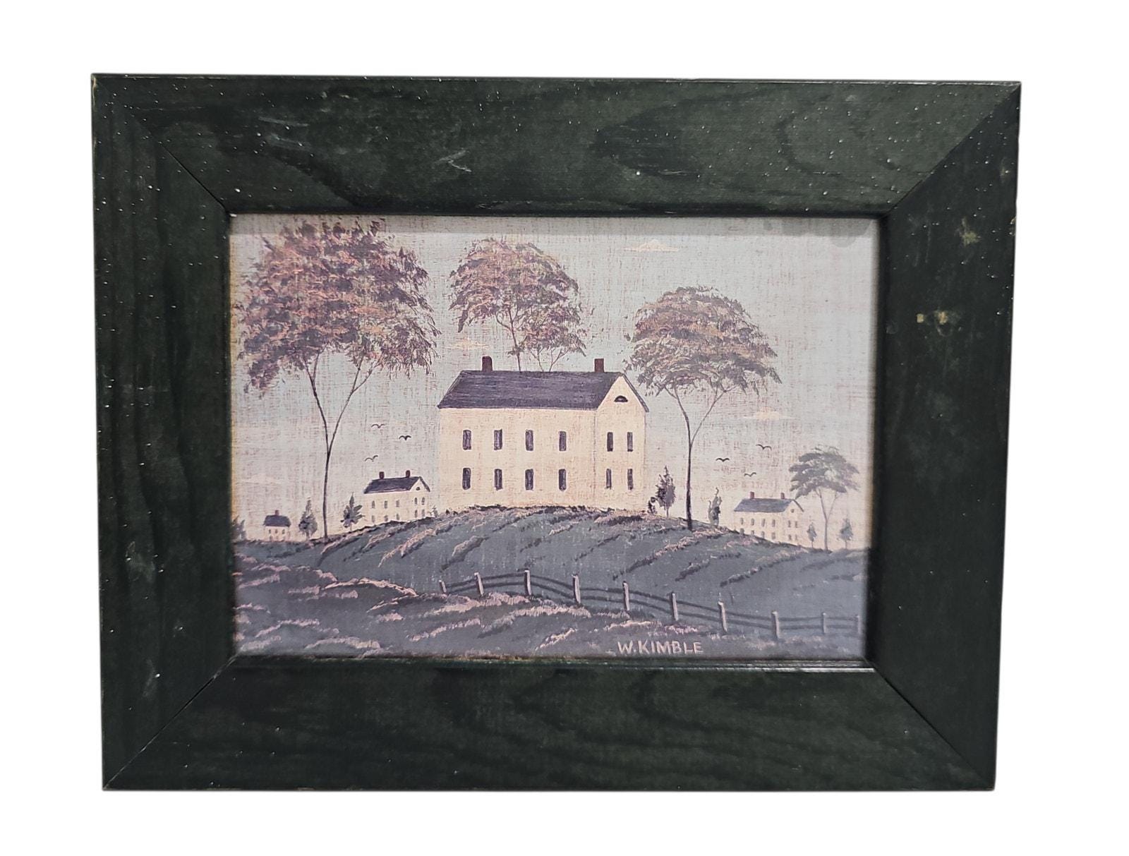 Warren Kimble アメリカンフォークアート Warren Kimble Folk Art Framed 