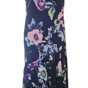 Y2K Midi Dress Asymmetric Hem Beading Womens XL Vintage Sequins Cowl Neck