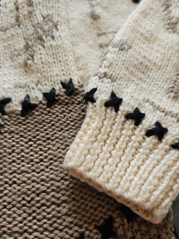 Vintage 100% Wool Turtleneck Sweater Womens Mediu… - image 5