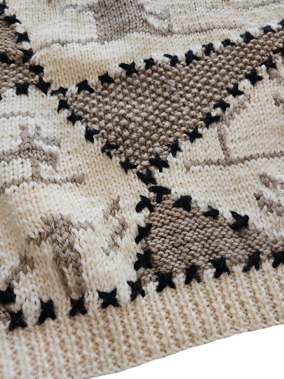 Vintage 100% Wool Turtleneck Sweater Womens Mediu… - image 3