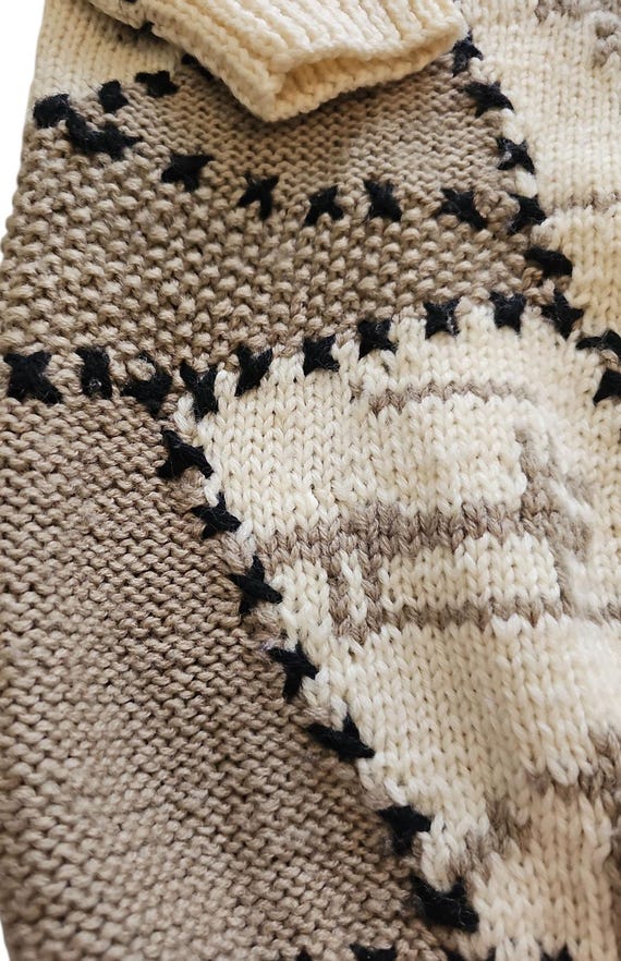 Vintage 100% Wool Turtleneck Sweater Womens Mediu… - image 7