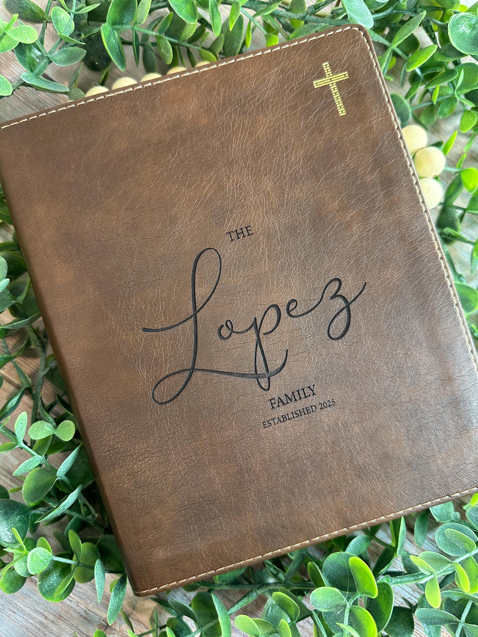 Engraved Journaling Bible, Religious Gift, Family Keepsake, Personalized Bible, Wedding Guestbook, Faith Based Guestbook or Gift