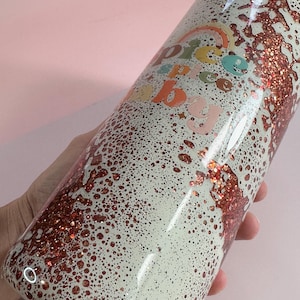 30 Unzen Herbst Glitter Becher, Gewürz Gewürz Baby & Beige Powerwash Epoxy Becher, Herbst Trinkgefäße, Kürbis Gewürztasse, Versandfertig Geschenk für sie