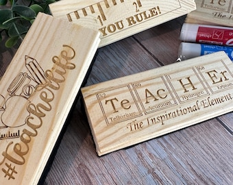 Borrador personalizado para maestros con marcadores: regalo de agradecimiento para maestros